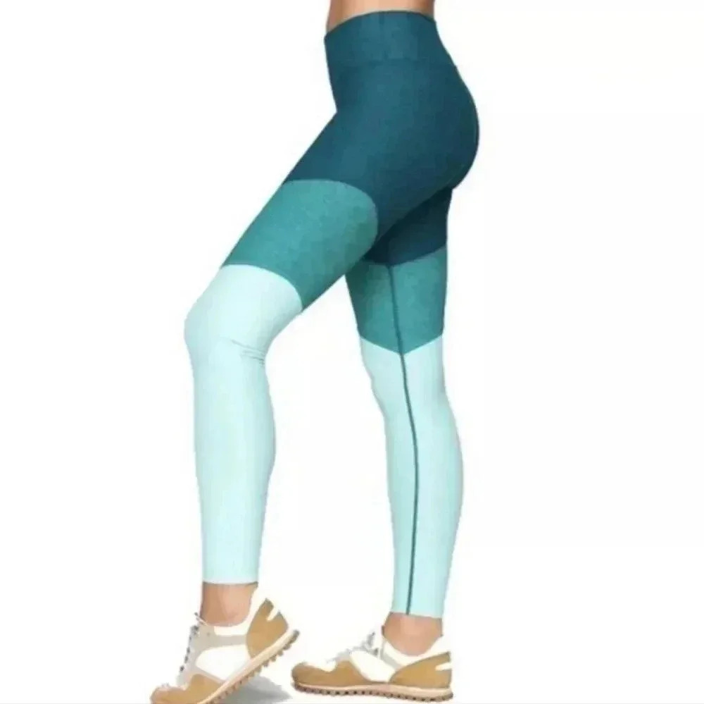 Green Outdoor Voices Leggings Gym Performance Yoga Leggings